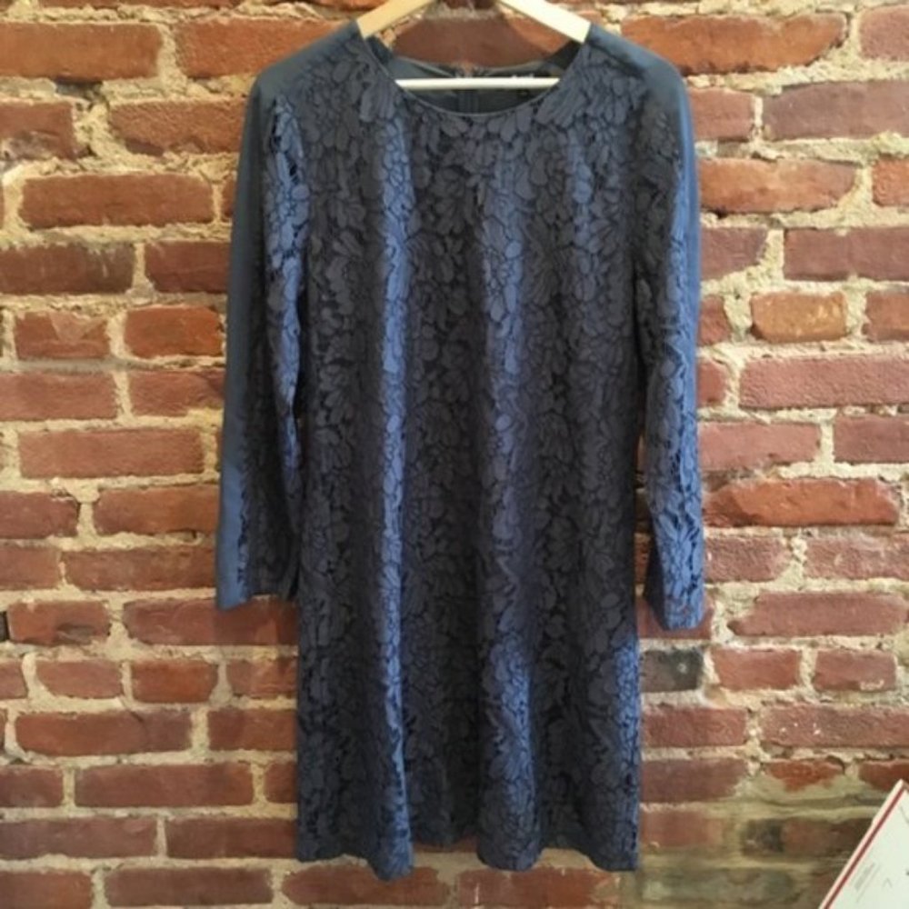 Madewell Gray Lace Dress Size 6 E5916